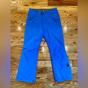 Ride Snowboard or Ski Pants in Bright Blue - Size Medium